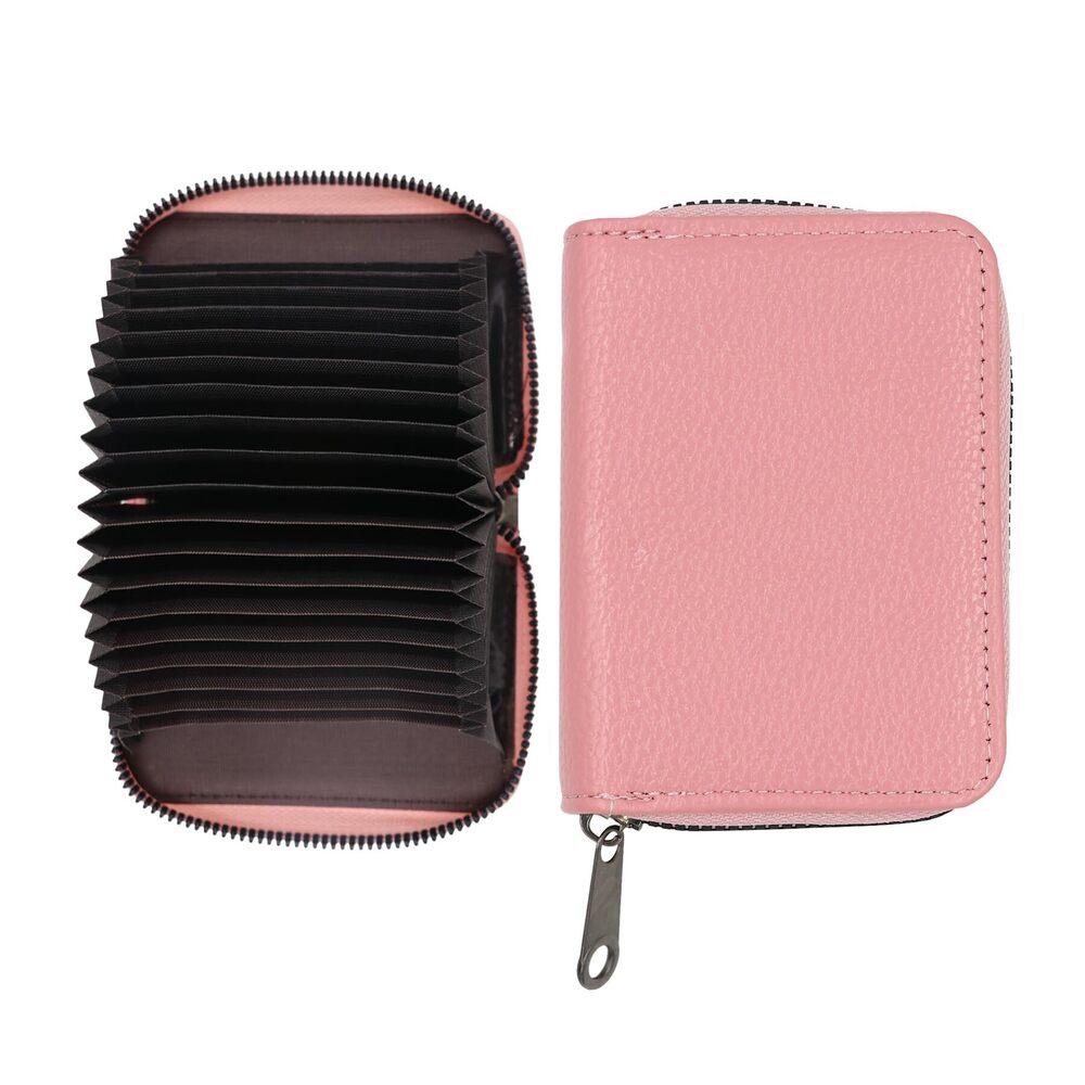 8168 Credit Card Wallet 20 Card Slots Card Cases Holder Zipper Accordion